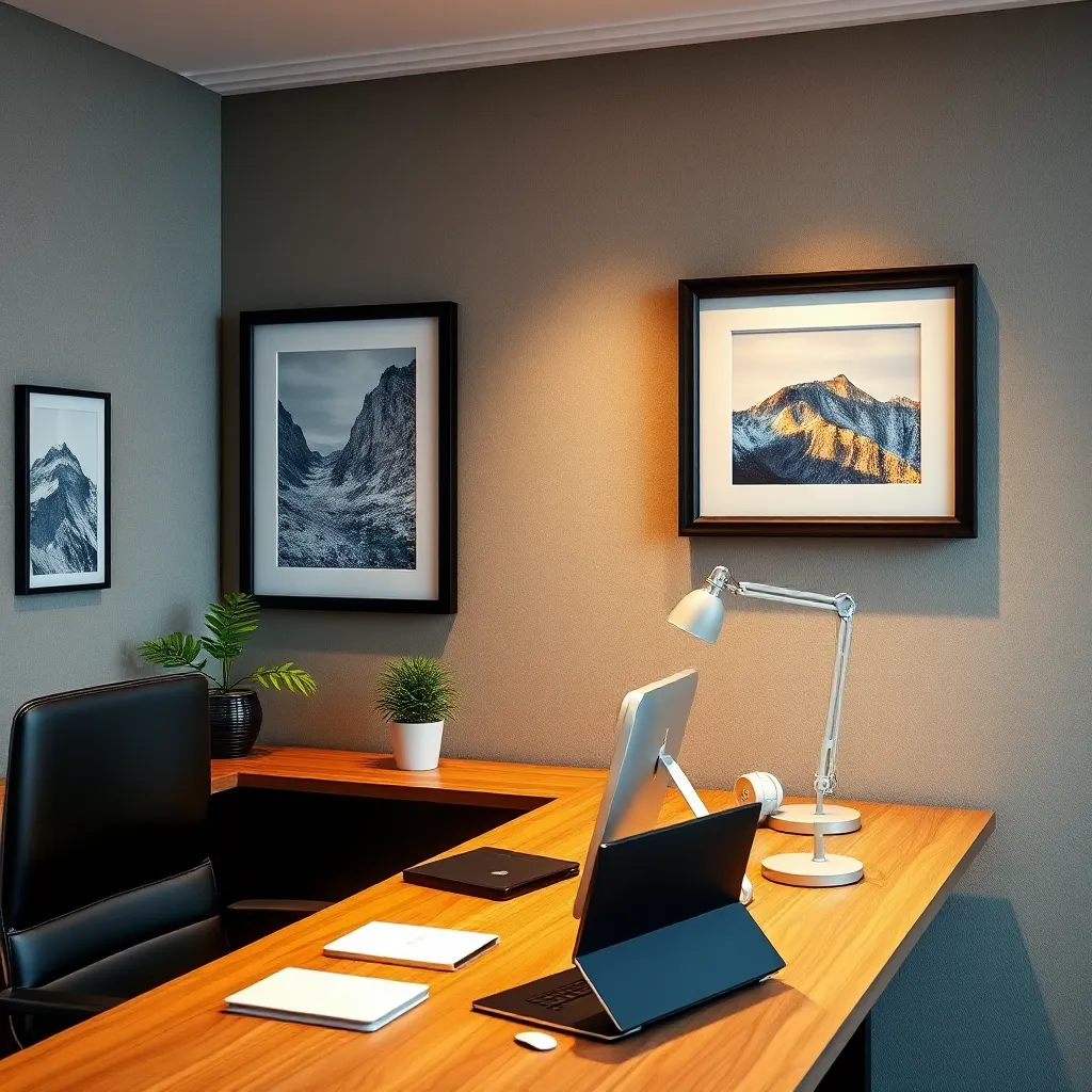 Transform Your Office with Custom 3D Desk and Wall Frames : GlimpChain
