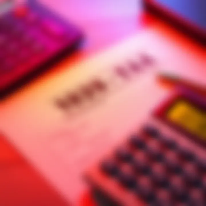 A close-up of a 1099-DA tax form with financial data and a calculator on a desk