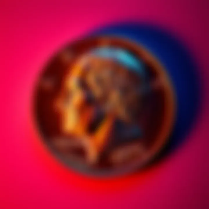A close-up of a 1971 half dollar coin without a mint mark showing the front design.