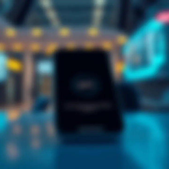 Two-factor authentication confirmation on a phone screen A smartphone displaying a two-factor authentication confirmation screen for a digital wallet with a loading icon