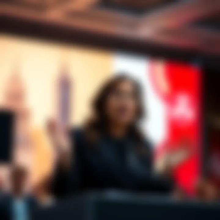 AOC delivers a speech at the Munich Security Conference, addressing socio-economic issues affecting the world.