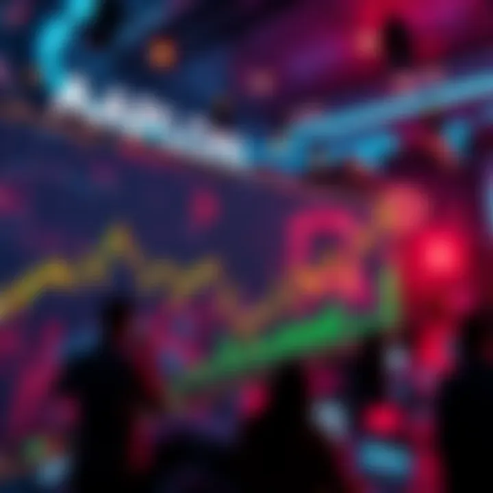 Graph showing the recent price fluctuations of AAPLON with an upward trend and people analyzing the data