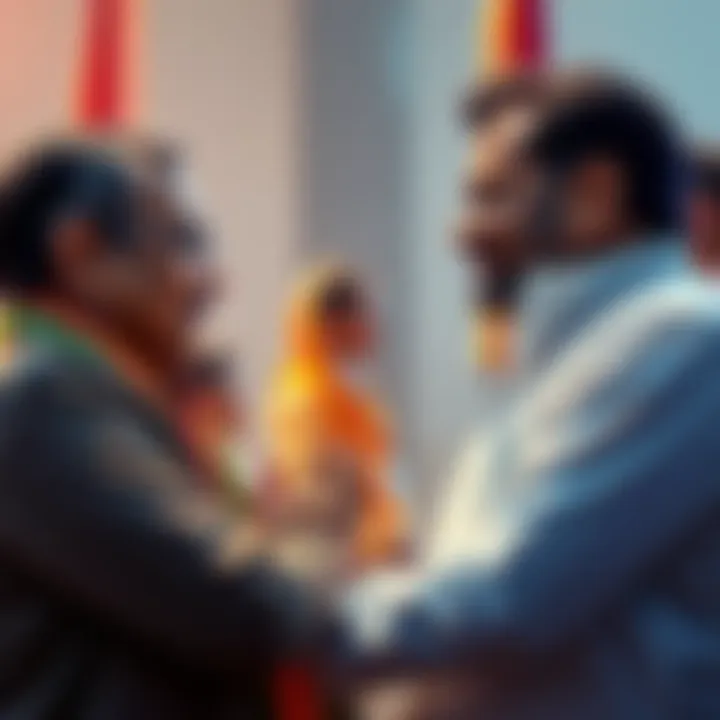 Abhishek Banerjee and Kalyan Banerjee in a political discussion, with Abhishek showing respect towards Kalyan's opinions, highlighting tensions within TMC leadership.