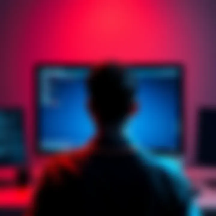 Access Issues on Website A frustrated person in front of a computer screen displaying an error message while trying to access a website