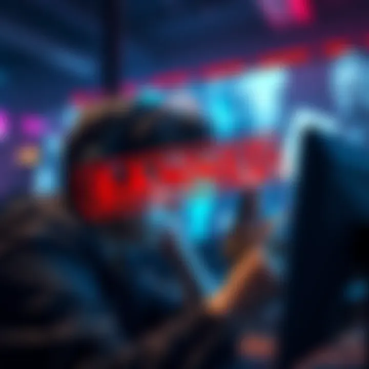 A disappointed gamer looking at their screen, expressing frustration over a sudden account ban in a virtual game.