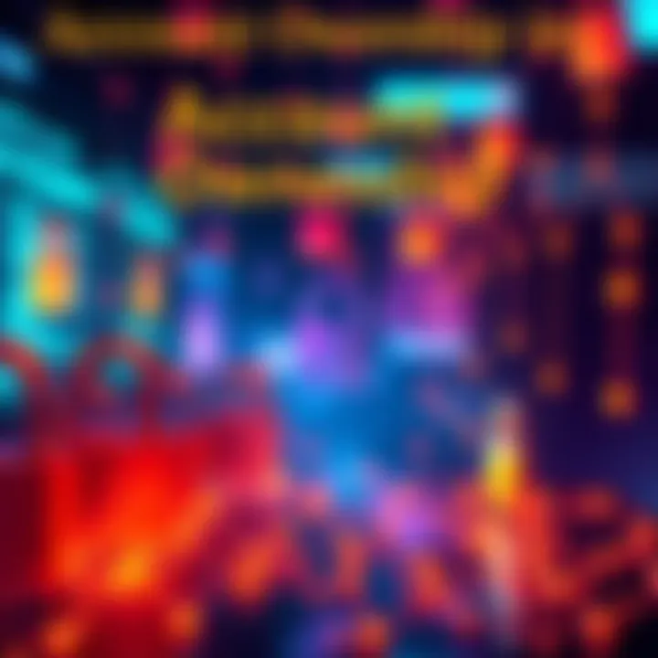 Visual representation of blockchain account ownership concepts with graphics of locks and nodes