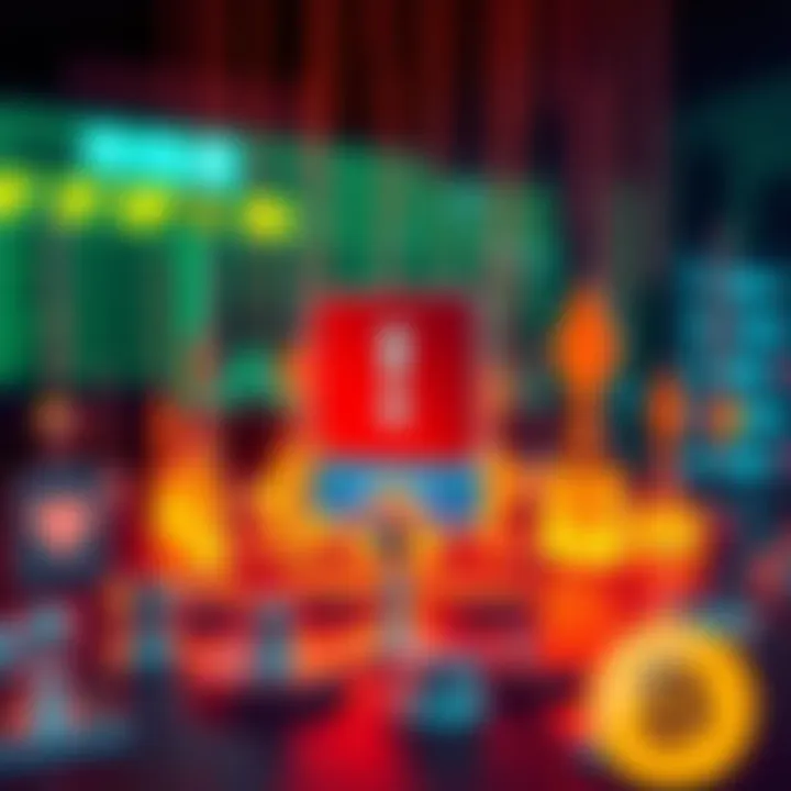 A visual representation of address poisoning attacks showing fake tokens being emitted from a victim's account with an alert symbol.