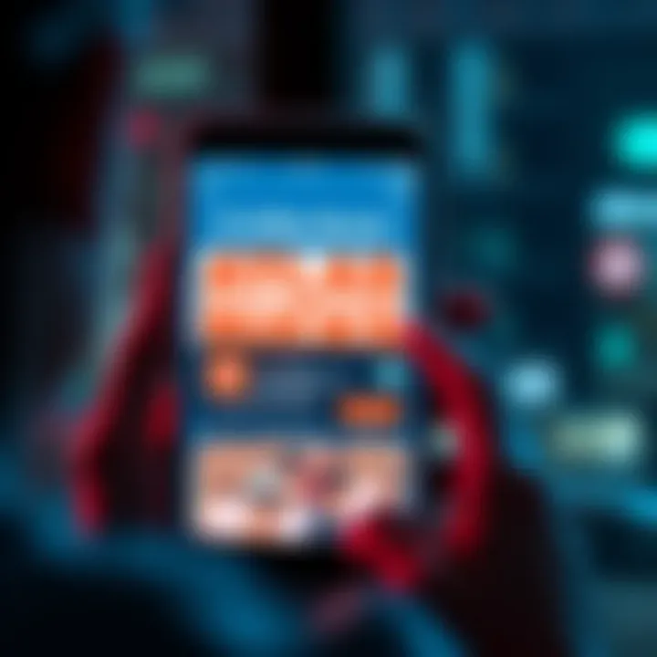 Ads for Atlas Bucks A smartphone showing ads for earning Atlas Bucks, with a concerned user looking at the screen, showing frustration.
