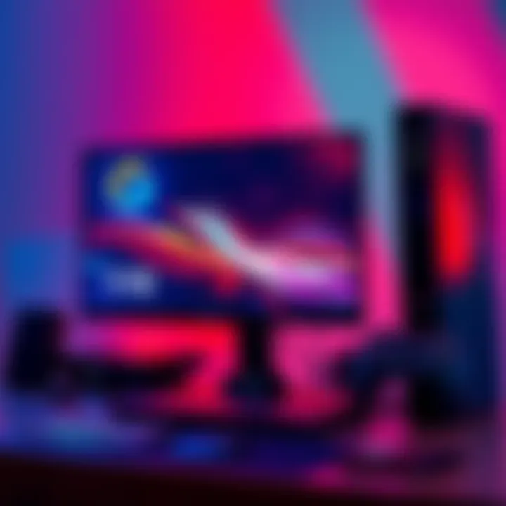 A budget-friendly gaming PC setup with a monitor and console, perfect for new streamers.