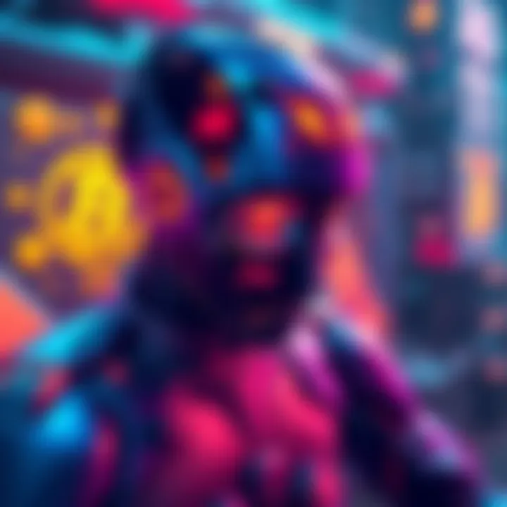 An illustration showing an AI agent diverting GPUs from training tasks to crypto mining, with GPUs and crypto symbols in the background.