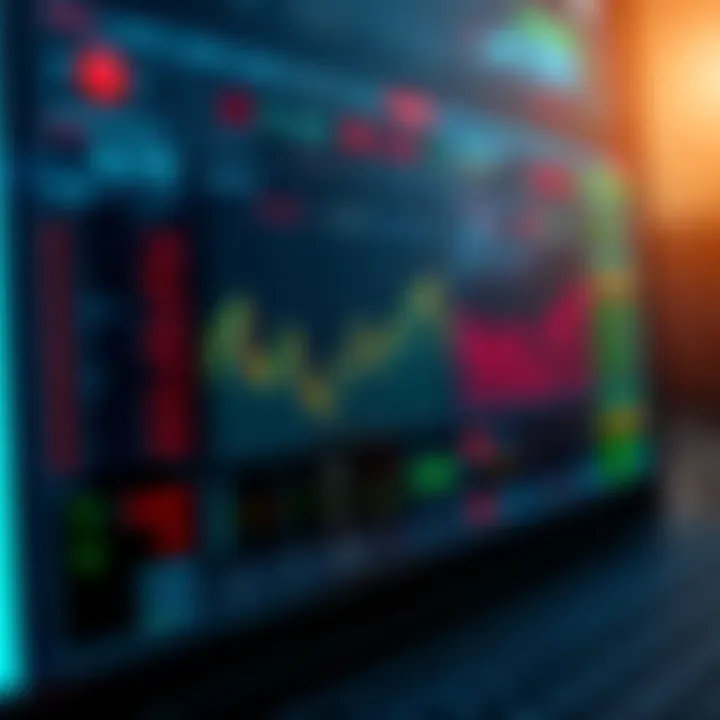 A digital interface showing live crypto prices and market insights with trending coins highlighted