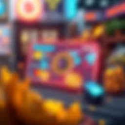 A virtual card representing AI and cryptocurrency, with icons for spending on travel and groceries.