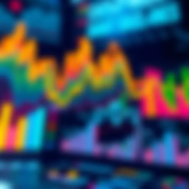 A colorful data chart created by an AI tool, showcasing various statistics and trends