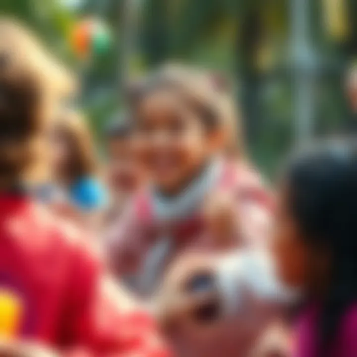 Amaya laughing and playing with friends during an exciting outing filled with fun activities