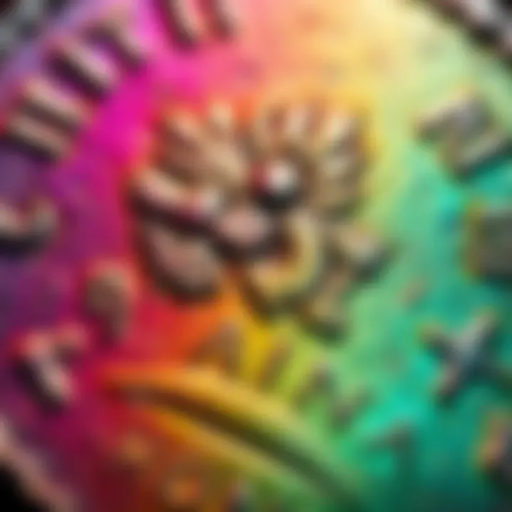 Close-up view of a 157-156 BC AR Denarius showcasing its unique rainbow hue toning