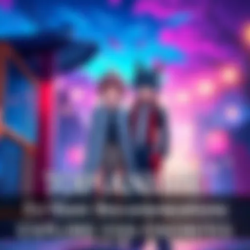 Two popular anime characters from To Your Eternity and Code Geass standing together in a colorful setting