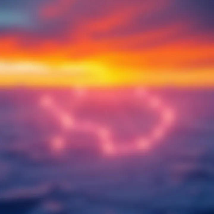 A network map showing IoT connections between South Africa and Argentina with Antarctica in the background