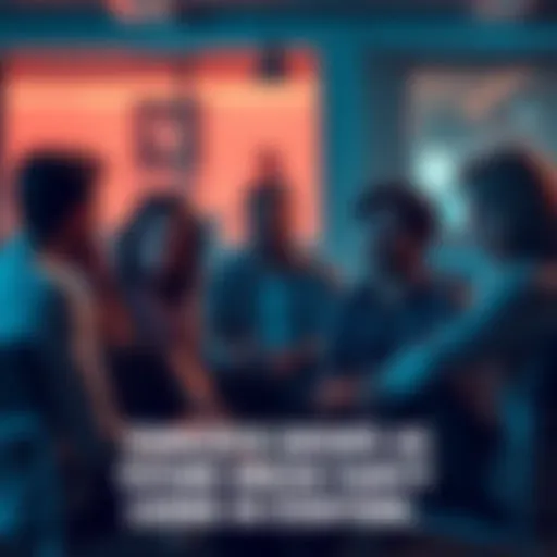 Group of people sitting in a circle sharing their worries about the future