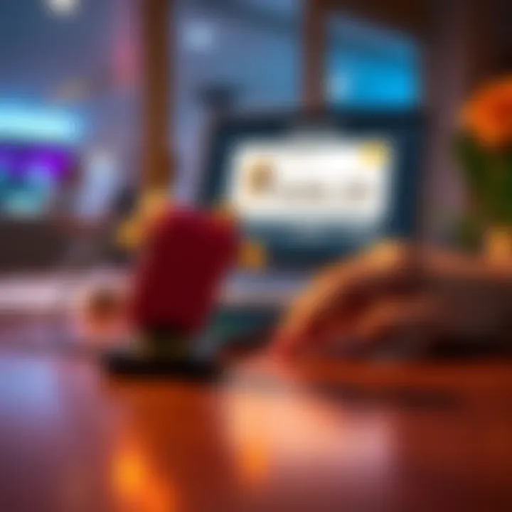 A user trying to send Arbitrum coins showing a Trezor device on a table with ETH balance on screen, illustrating fee issue.