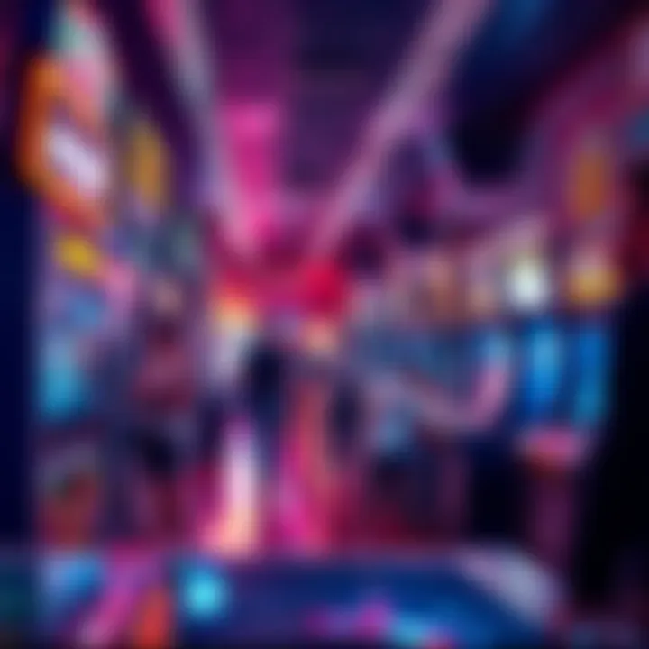 A bustling arcade filled with various gaming machines and people enjoying their time, hinting at potential changes in ownership with a new offer on the table.