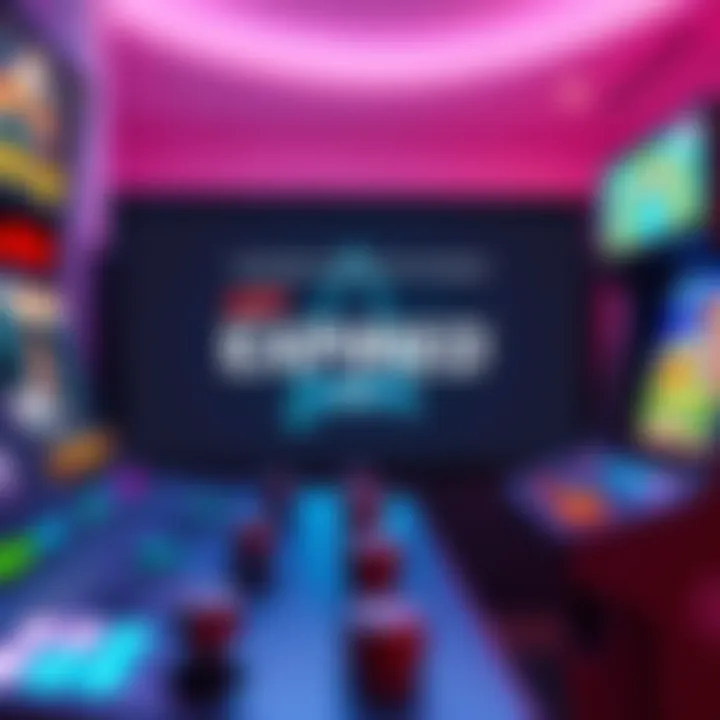 A digital screen showing arcade games like Star Trek and Gardenscapes, with a warning message about expiration.