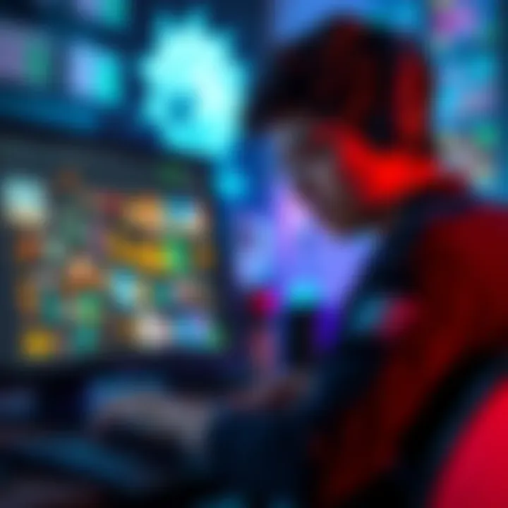 An artist looking concerned while staring at their computer screen filled with unsold NFTs on OpenSea, surrounded by colorful digital art pieces.