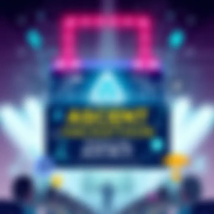 Poster showcasing the ASCENT Hackathon in Bangalore with logo, event dates, and graphics representing innovation and technology.