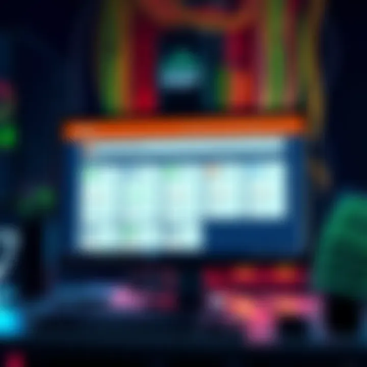 A graphic showing various ASIC miner hosting platforms with user ratings and reviews displayed on a computer screen.