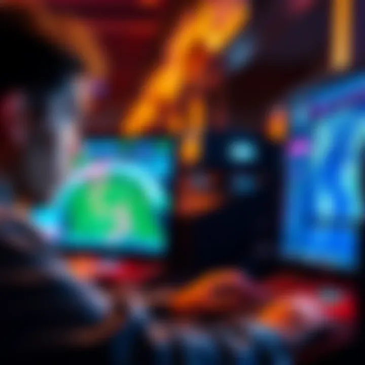 A person looking at a computer screen with a frustrated expression, trying to access Atlas Arcade.