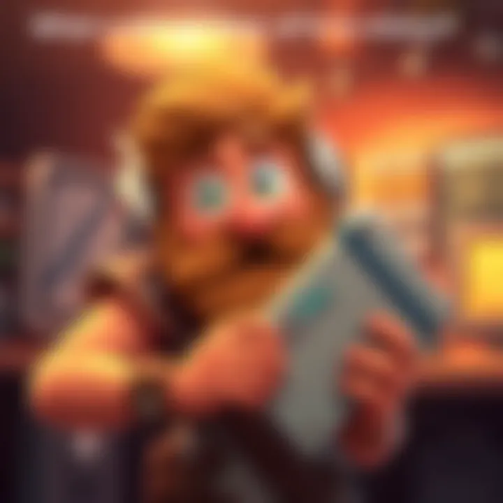 A cartoon character named Atlas looking surprised while holding a forgotten item, with a humorous expression