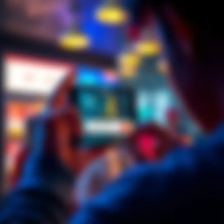 A frustrated person looks at a smartphone showing an Atlas Shopping Card with uncredited transactions