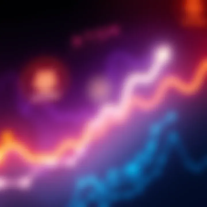 A graph showing a rising trend in Atom's value with symbols representing OSMO and Gravity Bridge around it.