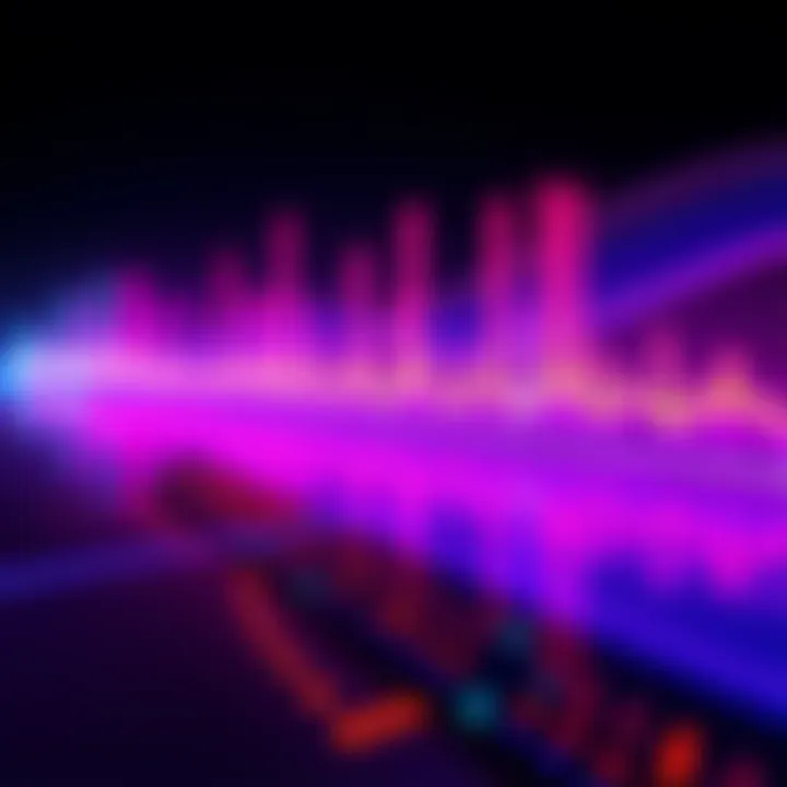 A colorful audio wave representation highlighting key moments from the AMA session with Danny.