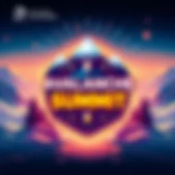 Logo of the Avalanche Summit featuring blockchain elements and financial symbols