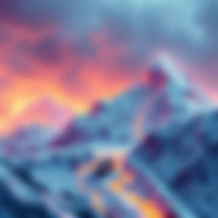 A digital representation of Avalanche impacting global finance with on-chain operations.