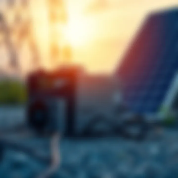 Avalon Mini 3 miner connected to a solar power system during the day