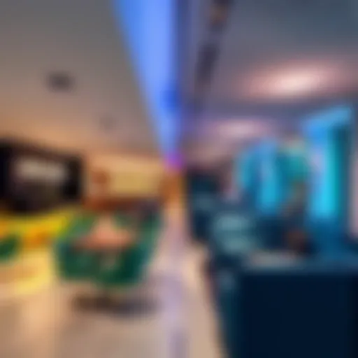 The newly branded BA Business Lounge at Heathrow Terminal 3 featuring Nexo's modern luxury design with premium amenities