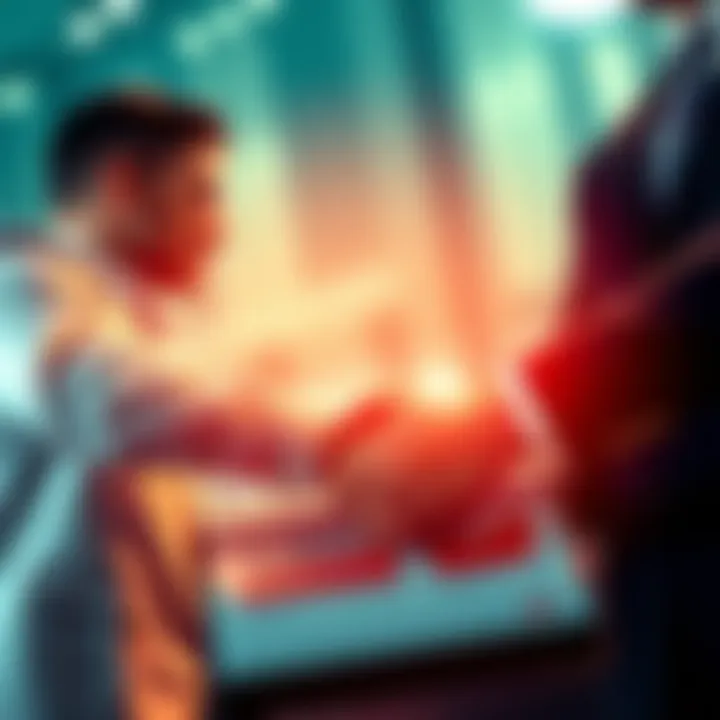 Representatives from major banks and crypto firms shaking hands over a contract, symbolizing the finalized yield deal under the CLARITY Act.