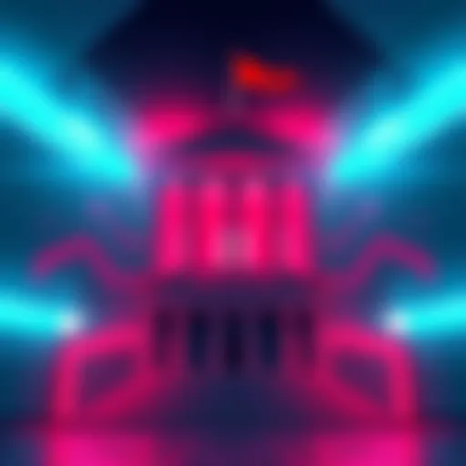 A visual representation of banks making a final effort to block stablecoin yields as lawmakers discuss the CLARITY Act.