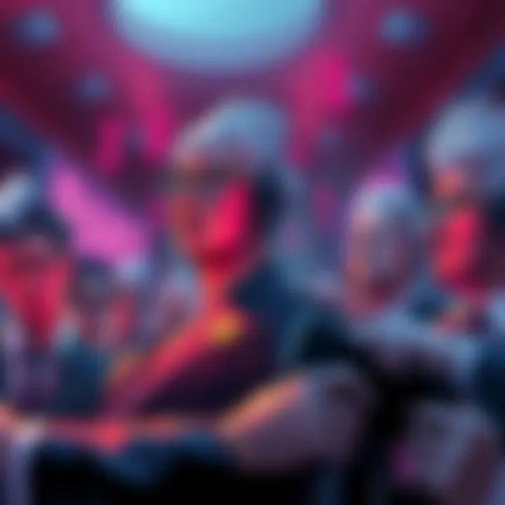 A visual representation of banks opposing the cryptocurrency XRP, with people looking concerned about the future of crypto adoption, showing a financial atmosphere.