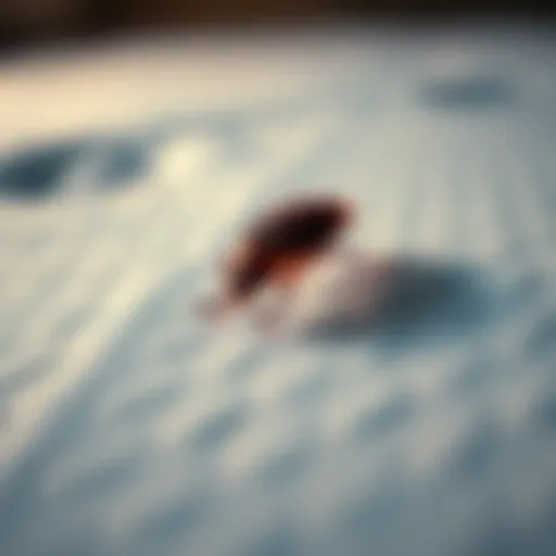 Close-up of a bed bug on a mattress showing its distinct shape and color.