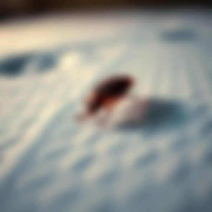 Close-up of a bed bug on a mattress showing its distinct shape and color.