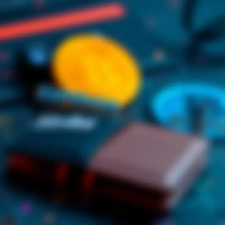 A visual guide showing various beginner-friendly cryptocurrency wallets with low fees, featuring logos of Coinbase and Strike