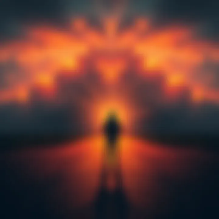 A person standing at a crossroads, contemplating choices that represent belief and resignation.