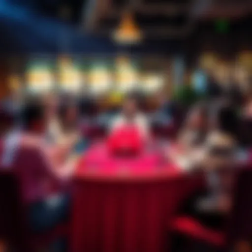 A group of people sharing experiences about Betfury casino at a round table with laptops and notes.