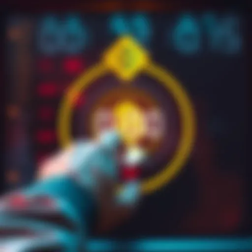 A player hitting a button in Binance's BitcoinButton game, aiming for a countdown of 00:00 to win 1 Bitcoin