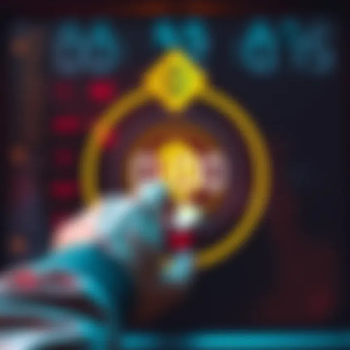 A player hitting a button in Binance's BitcoinButton game, aiming for a countdown of 00:00 to win 1 Bitcoin