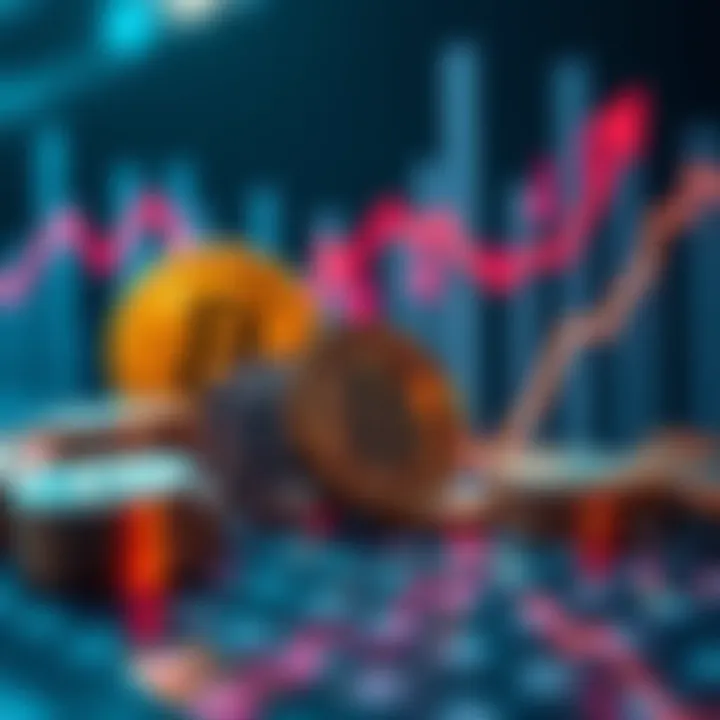 Visual representation of Bitcoin and various altcoins with upward trend graphs, symbolizing potential growth after the CLARITY Act.