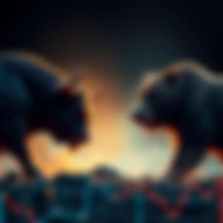 Bitcoin Bull and Bear Debate A visual representation of a bull and bear, symbolizing the contrasting views on Bitcoin's future market trends in 2026 and beyond.