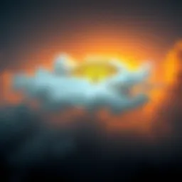 A graphic showing a Bitcoin symbol overshadowed by a cloud labeled 'China's Ban'.